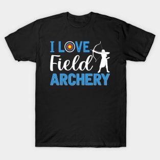 I Love Archery Filed T-Shirt